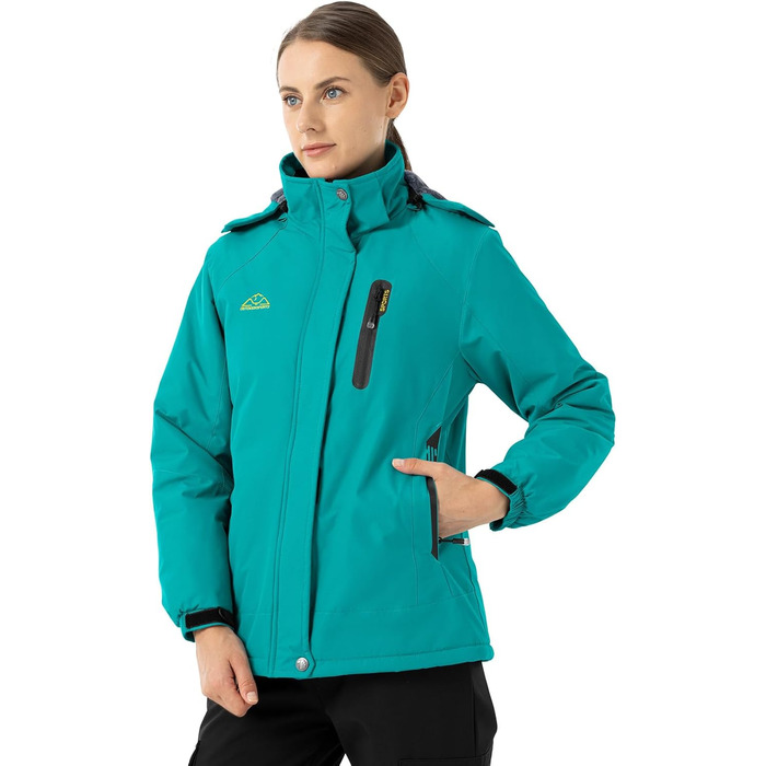 Жіноча зимова куртка Ysento: водонепроникна, тепла, вітрозахисна, для сноуборду та активного відпочинку, блакитна, розмір XL