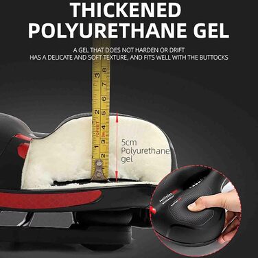 Зручний велосипедний сідло Cloud Comfort Pro: ергономічний, з подвійною амортизацією та Memory Foam, для чоловіків та жінок, блакитний