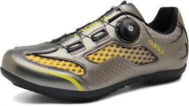 Чоловічі велосипедні туфлі для MTB та шосейних велосипедів, без фіксатора, Flat підошва (46 EU, Золотий)