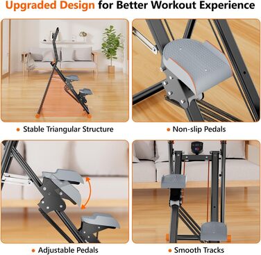 Степер для м'язів та витривалості, регульований, чорний