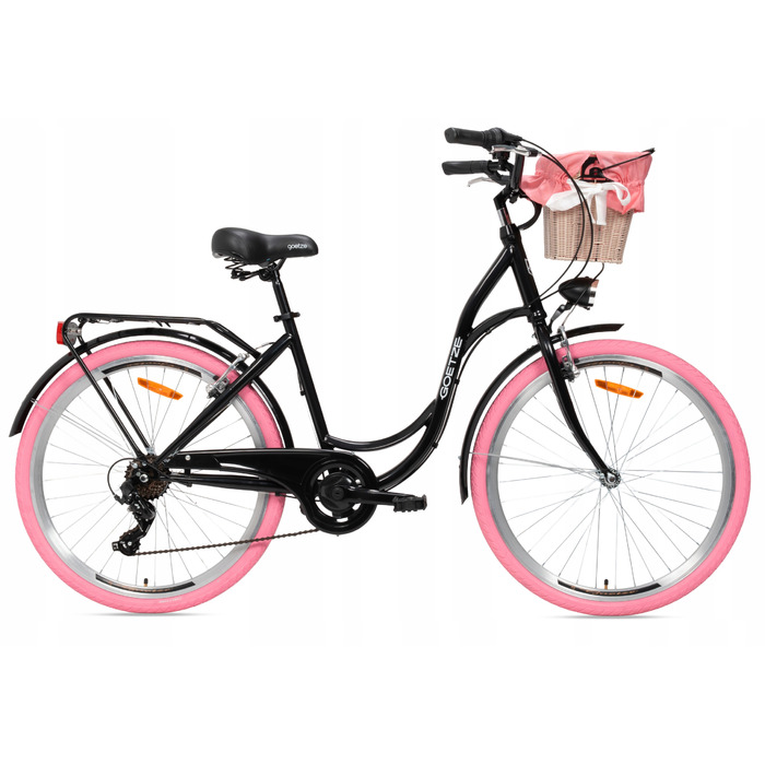 Жіночий міський велосипед Goetze 26 LEKKI DAMKA SHIMANO з кошиком