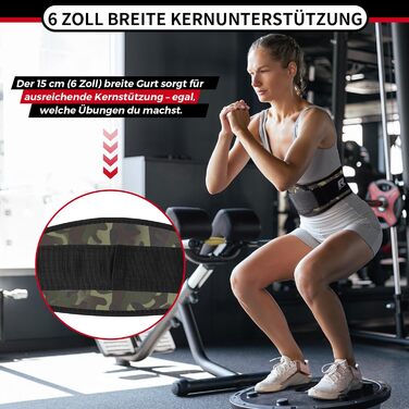 Пояс для важкої атлетики RitFit 6'' (XL) для силових тренувань та пауерліфтингу з липучкою