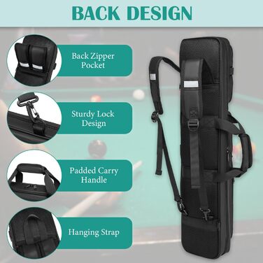 Водонепроникний футляр для більярдних київ 4X4: містка сумка для 4 частин та 4 насадок