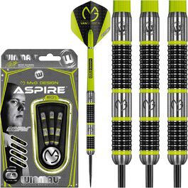 Дротики WINMAU Michael Van Gerwen MvG Aspire 24 г, вольфрамові, стальні наконечники, з призматичними крилами та нейлоновими держателями