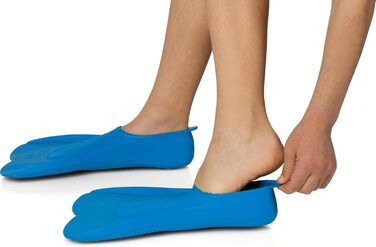 Ласти CRESSI Mini Light для дітей - короткі, для плавання, снорклінгу та дайвінгу, блакитні, розмір 32/33