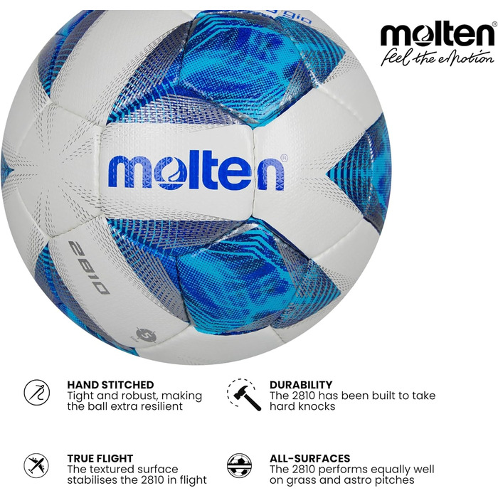 Футбольний м'яч Molten FXA2810 білий/синій/сріблястий
