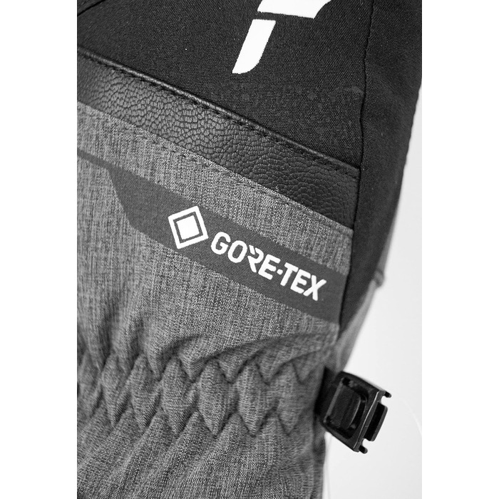 Чоловічі зимові рукавички Reusch Fergus Gore-Tex, водонепроникні та дихаючі, чорні/сірі, розмір 9.5