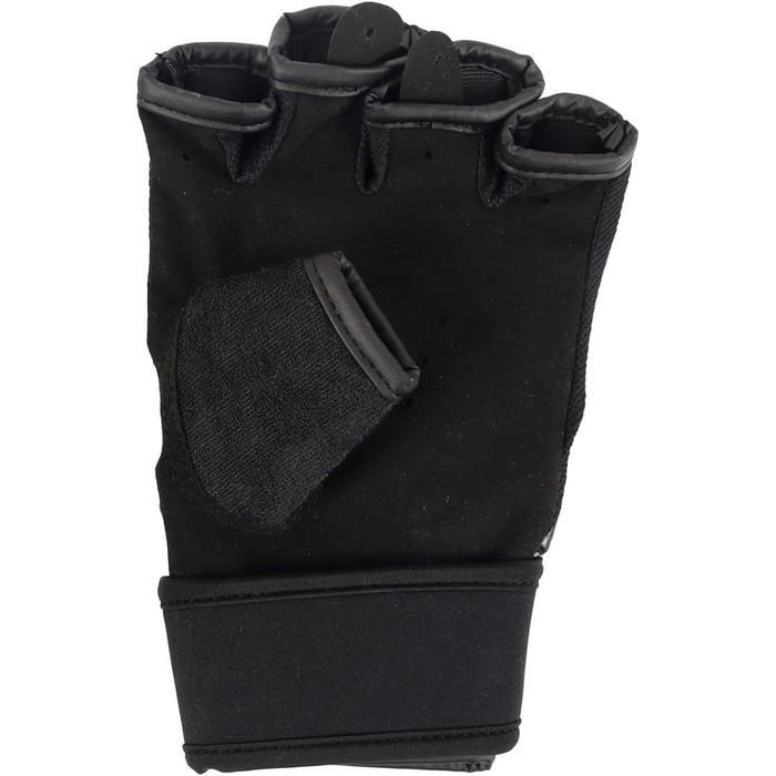 Тренувальні рукавички Everlast Core Everstrike MMA, чорні – для пращок та спарингу, гнучкі зони, посилені зап'ястя, подвійний липучковий замок – оригінальне обладнання Everlast, розмір M