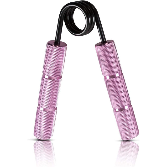 RPM PowerGripper Металевий тренажер для кисті рук - регульований (50lbs - 400lbs) для тренування хвата, зап'ястя та рук (Рожевий 50lbs)