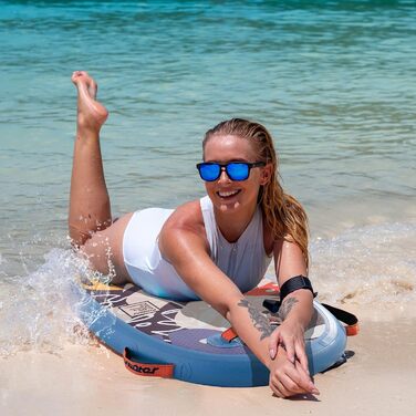 Надувна дошка для серфінгу FunWater, легка з преміум-лішем і ручкою для дітей та дорослих