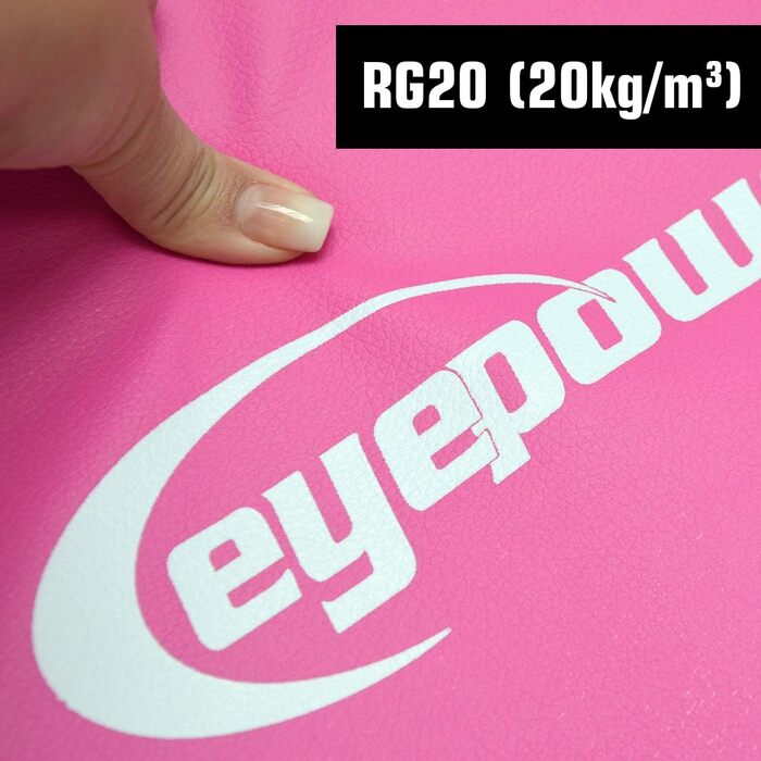 Складаний гімнастичний мат eyepower 300x100 см, товщина 5 см, рожево-фіолетовий – м'який мат для дому, фітнесу, йоги, занять спортом, дитячий мат для гімнастики та аеробіки, складаний, для приміщень і вулиці