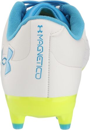 Кросівки футбольні Under Armour Magnetico Select 3.0 FG Unisex, 38.5 EU, білий/капрі жовтий, висока видимість