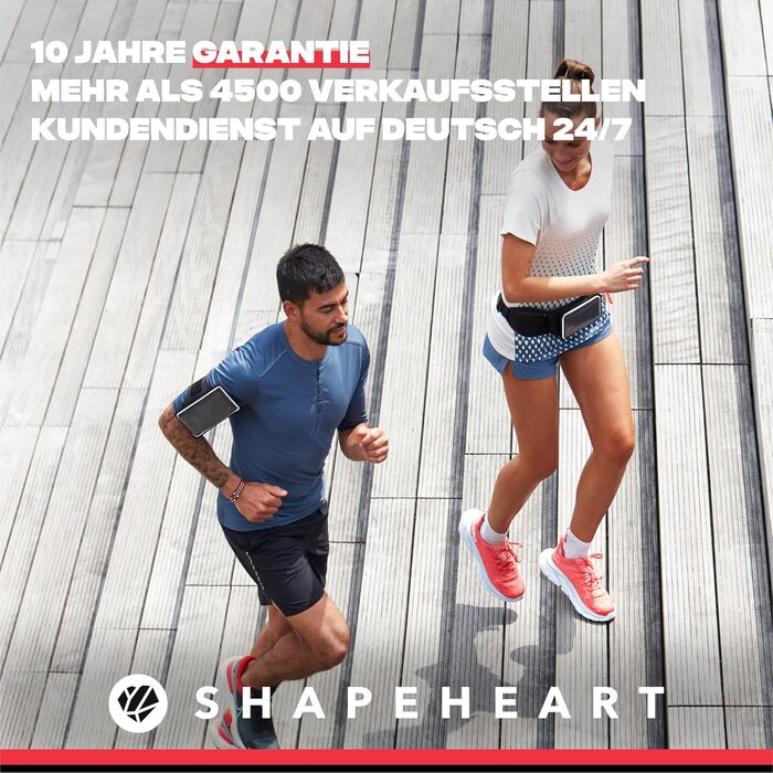 Універсальний спортивний чохол-наплічник Shapeheart з магнітним кріпленням для смартфона, водонепроникний, для бігу, фітнесу та походів, французька інновація