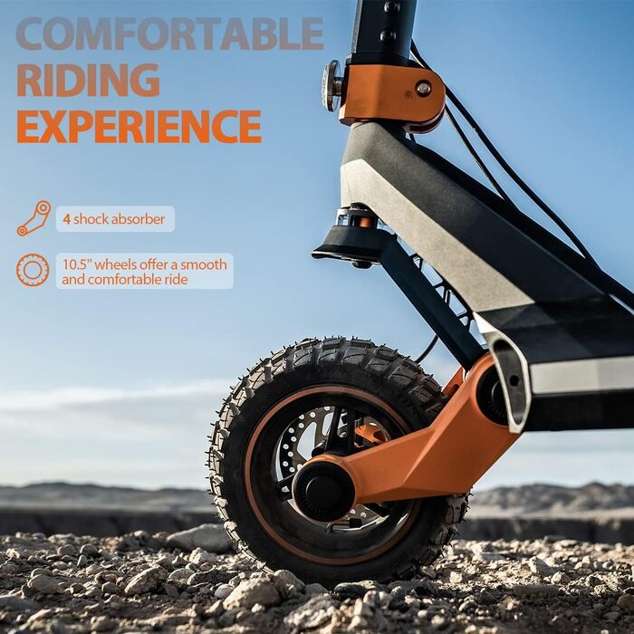 Електросамокат G3 52V 18Ah, 60 км, 10,5'' колеса для дорослих