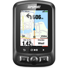 Велокомп'ютер iGPSPORT iGS620 з GPS, датчиками швидкості, каденсу та пульсу, з картами та навігацією, бездротовий