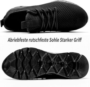 Чоловічі кросівки для ходьби та бігу: дихаючі, легкі, спортивні, для залу та вулиці, фітнес, теніс, розмір 47 EU, чорний колір, модель 8058