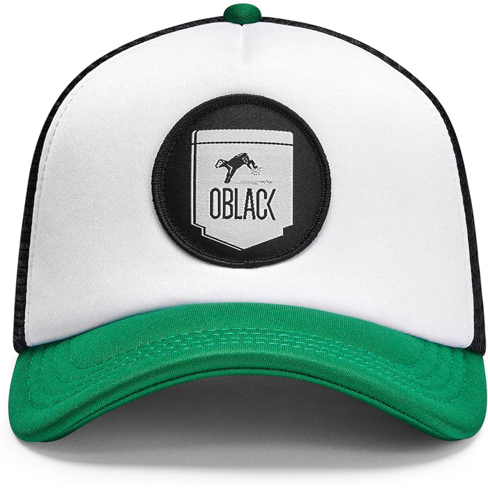 Чоловіча бейсболка-тракер Oblack Classic Total Black, універсальний розмір, зелена