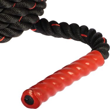 Тренажер Battle Rope (Бойове Канат) для фітнесу - 9м, 12м, 15м - з неслизькими ручками - для дому та спортзалу