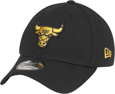 Кепка New Era 39Thirty Stretch Chicago Bulls чорний/золотий S-M