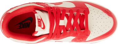 Кросівки Nike Dunk Low для жінок, біло-чорно-білі (40 EU, Coconut Milk University Red Pale Ivory)