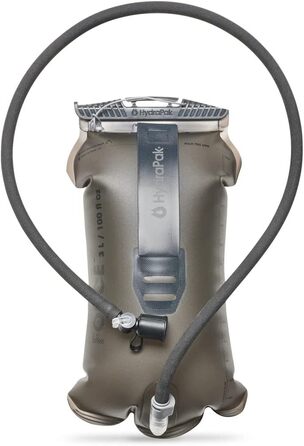 Гідратор Hydrapak Force 3 л, ультраміцний резервуар для питної системи рюкзака, ізольована трубка, Mammoth Grey