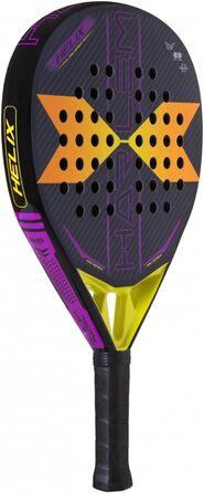 Падельна ракетка HARLEM PADEL Helix для дорослих, унісекс, чорна/жовта/фіолетова, універсальний розмір