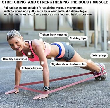 Набір еластичних стрічок для фітнесу CORTNOE - стрічки для кроссфіту з дверним кріпленням та ручками