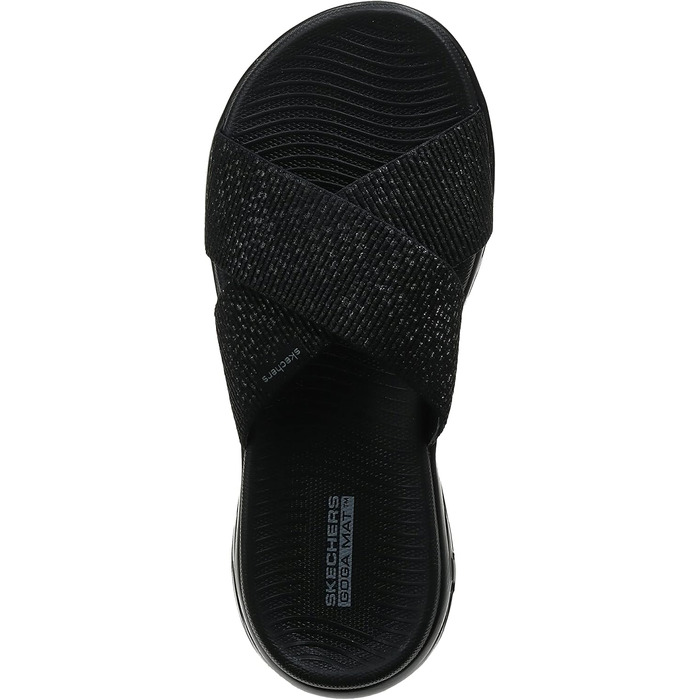 Зручні жіночі сандалії Skechers ON-The-GO 600 Dainty, чорного кольору, розмір 42 EU (широка колодка)