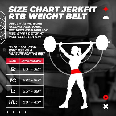 JerkFit RTB Неопреновий пояс для важкої атлетики – Пояс для чоловіків і жінок для пауерліфтингу, присідань, силових тренувань та бодібілдингу