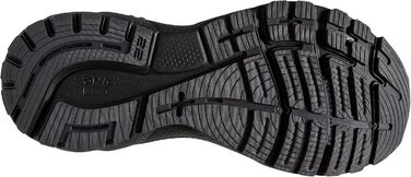 Brooks Adrenaline GTS 22: жіночі бігові кросівки з підтримкою, чорний/блакитний/кораловий, 37.5 EU