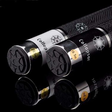 Більярдний кий Cpllapsar COLLAPSAR R серії 147 см, 2-секційний, з ручкою з PU шкіри, чорний, 20.5OZ