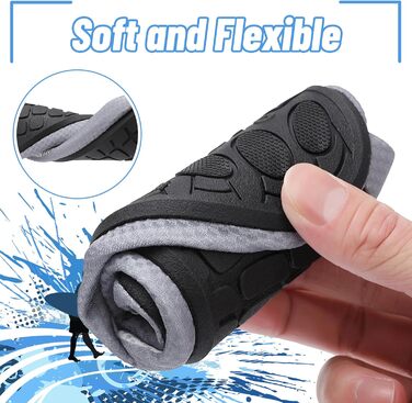 Чоботи для плавання та водного спорту: чоловічі та жіночі, неопренові, для пляжу, серфінгу, плавання. Легкі домашні тапочки для відпочинку (35 EU, сірий)