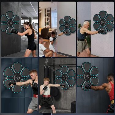 Музична боксерська машина Smart Music Boxing Machine - для дорослих та дітей, Bluetooth, 12 швидкостей, з підрахунком ударів