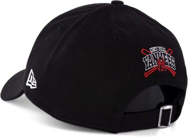 Кепка New Era New York Yankees 39thirty Flexfit чорна - розтягувана, універсальний розмір