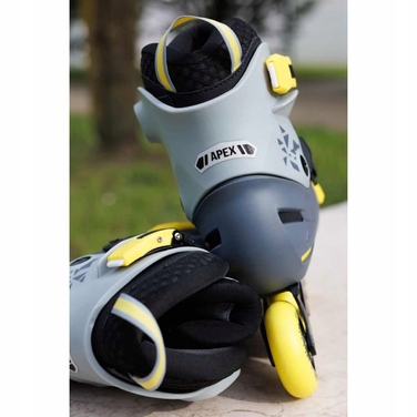 Ролики Rollerblade Apex Charcoal Yellow, розмір 33-36,5