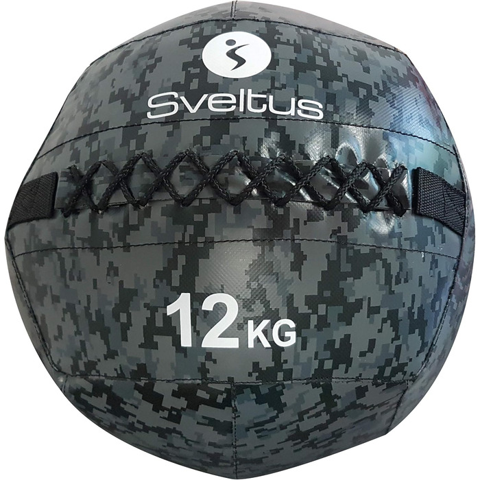 Медбол Sveltus Wall Ball камуфляж 12 кг для фітнесу