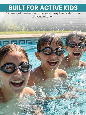 Окуляри для плавання SPORTS WORLD VISION з діоптріями для дітей та дорослих: гідроізоляція, антифог, UV-захист, панорамний огляд (-8.00)