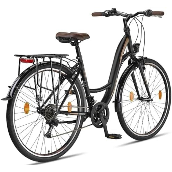 Велосипед Licorne Bike Stella Premium City Bike для міста 20, 24, 26, 28 дюймів, для дівчат, хлопців, жінок і чоловіків, 21/6 швидкостей, голландський сітібайк