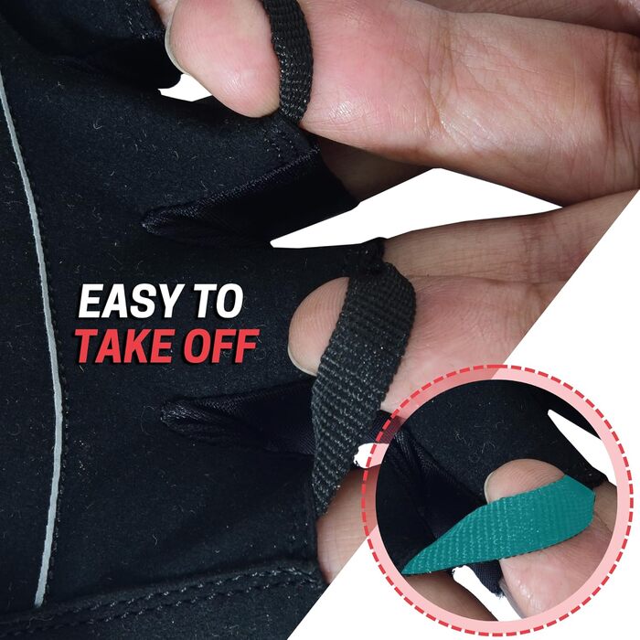 Фінґерлесс велорукавички Halbfinger для чоловіків, червоно-чорні, з гелевою підкладкою та неслизьким покриттям