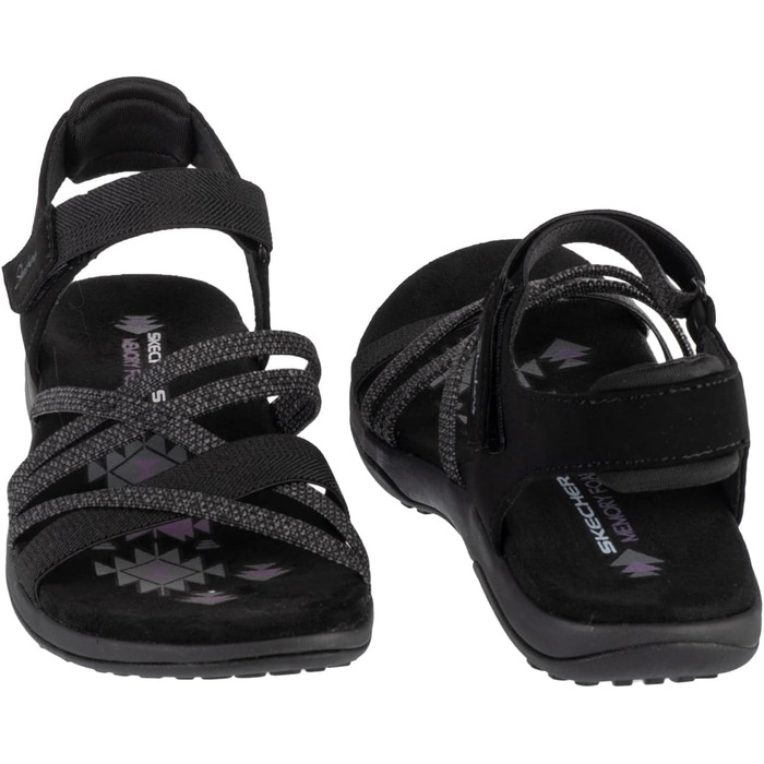 Жіночі сандалі Skechers Reggae Slim Sunnysides, чорний (40 EU)