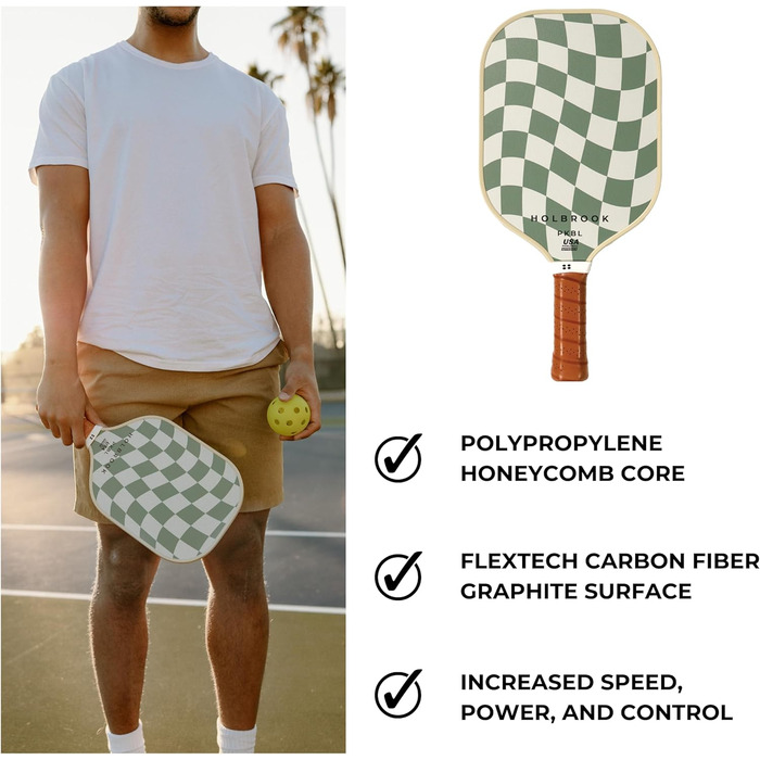 Пікбол ракетка Holbrook Performance: карбон, графіт, Day N' Night (Center Court)