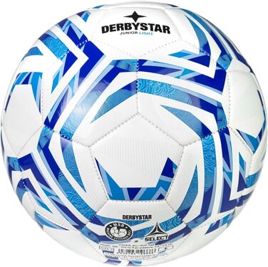 М'яч футбольний Derbystar Junior Light (білий/синій, розмір 5)