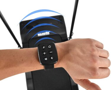 MAXOfit Mini Walking Laufband MF-2: компактний біговий доріжка з Bluetooth, пультом та тримачем для планшета (чорний)