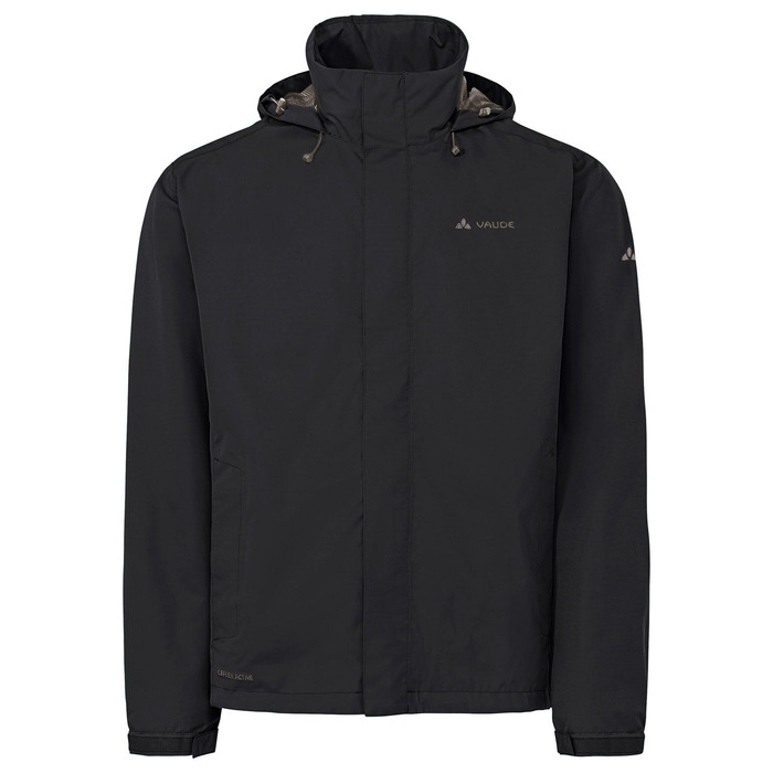 Чоловіча водонепроникна куртка VAUDE Escape Light Jacket, вітрозахисна та дихаюча, чорна/коричнева (розмір 4XL)