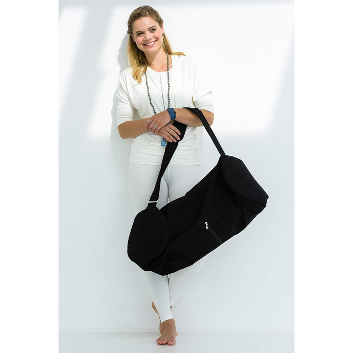 Сумка для йоги Yogistar Yogibag Basic з блискавкою, велика, бавовна, 80 см, біла