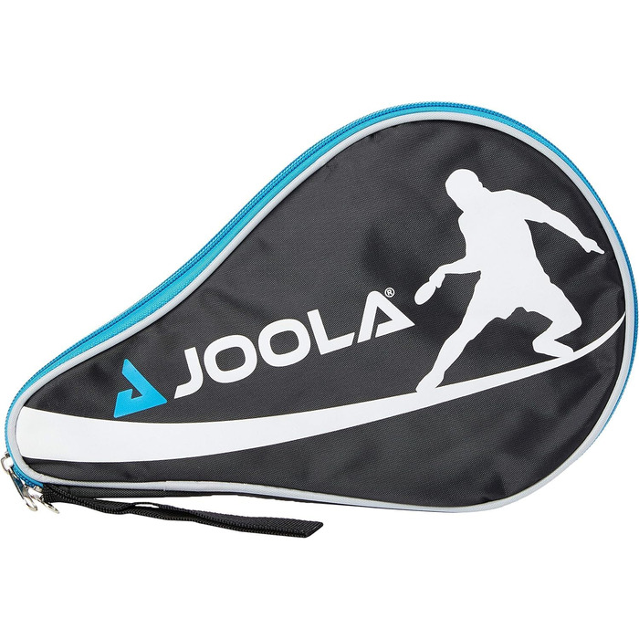 Пінг-понгова ракетка JOOLA Carbon X Pro ITTF, 7 зірок, 2 мм гума, чорно-сіра, унісекс, для дорослих. Захисний чохол для ракетки, синій