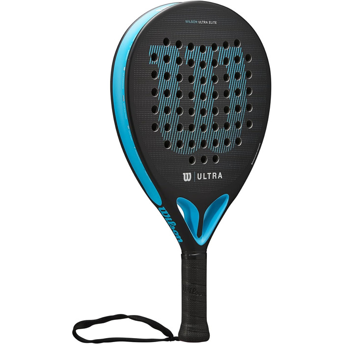Падель ракетка Wilson Ultra Elite V2, скловолокно/EVA, 361 г, чорна/синя