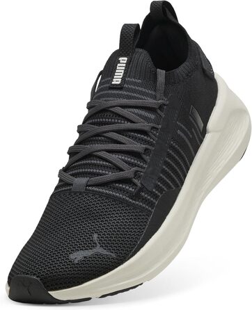 Кросівки Puma Softride Symmetry Fuzion для бігу, жіночі та чоловічі, 38.5 EU, чорний, сірий