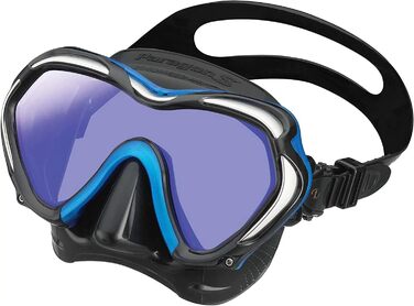 Професійна маска для дайвінгу TUSA Paragon S з UV-фільтром, моноскло, колір Fishtail Blue