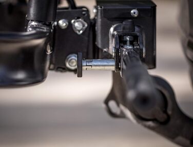 Велосипедний багажник EUFAB CROW BASIC для 2 велосипедів (E-bike), на фаркоп, частково зібраний, чорний